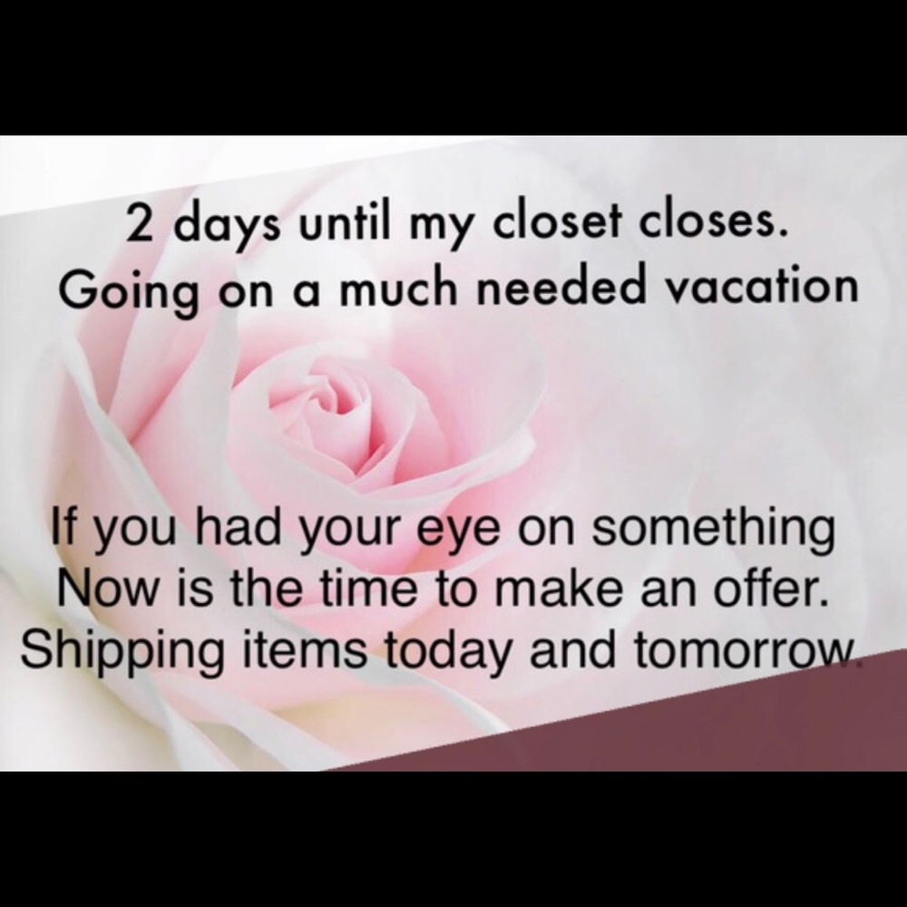 Closing closet in 2 days. Make offers now!!